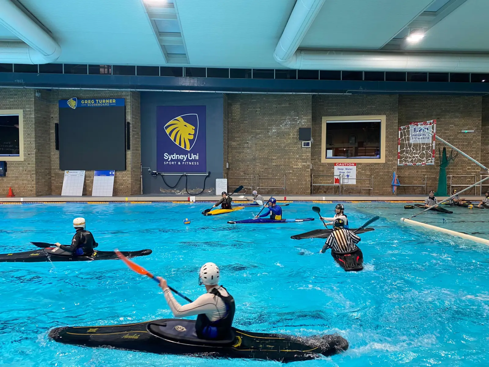 Sydney Uni Canoe Polo action shot 4